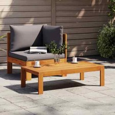 2 Piece Garden Sofa Set with