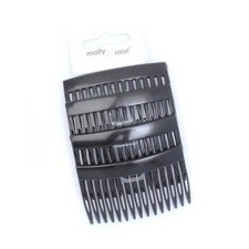 7cm Hair Combs Slides Black