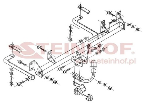 Steinhof towbar for fiat - steinhof,