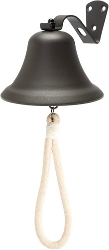 Black hanging dinner bell - hanging,
