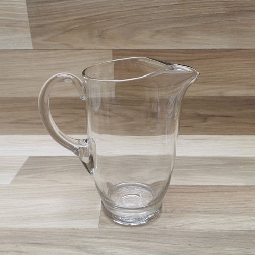 Vintage clear blown glass - blown, jug