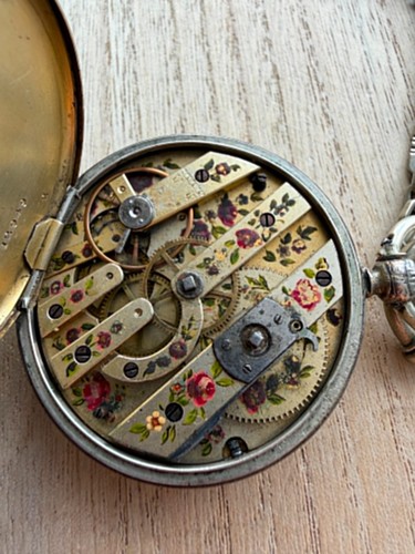 Antique cylinder pocket watch - antique,