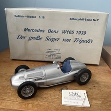 CMC M-018 Mercedes-Benz W165 1939 Tripolis Silver 1/18 Scale Die-Cast Model Car