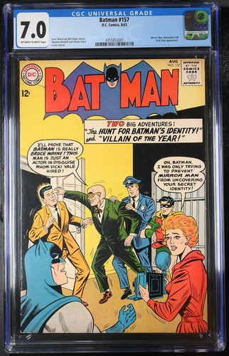 Batman 157 cgc - 7.0, 1963