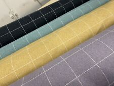 WOOL CHECK UPHOLSTERY  FABRIC