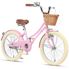 Glerc 20 Inch Kids Girls Bike for 6 7 8 9 10 Years Old Little Girls Retro