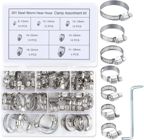 62pcs jubilee clips assorted - 62pcs,