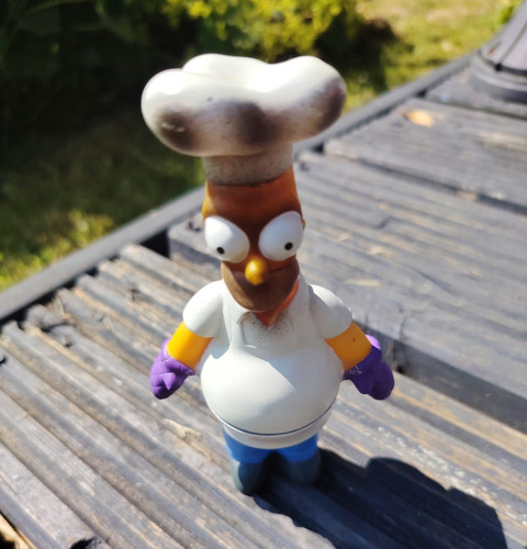 Homer simpson chef figurine - simpson,