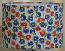 Handmade DRUM LAMPSHADE  30 x 21cm using iLiv Petite Fleur Fabric