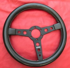 !Genuine! Yr 2021  " MOMO - PROTOTIPO " 350mm Leather Steering Wheel  VGC  (M11)