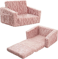 Pink 2-in-1 Toddler Couch