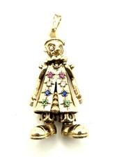 9ct Gold Clown Pendant Gold