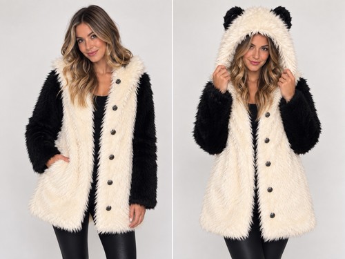 Spirithoods panda faux - spirithoods,