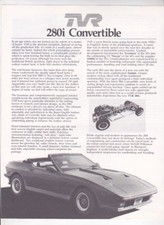 1986 TVR 280i CONVERTIBLE US