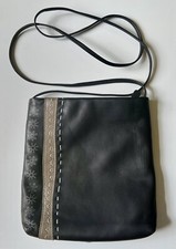 Radley Medium Size Messenger Black Leather Shoulder Across Body Handbag