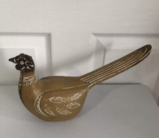 Pheasant Ornament Resin Home Or Garden Wildlife Sculpture 12” Inches Long Statue