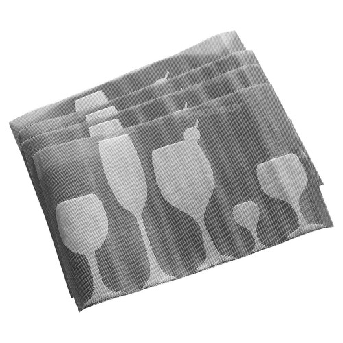 Set large pvc woven - set, 4