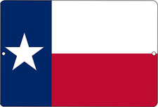 Texas State Flag Metal Tin