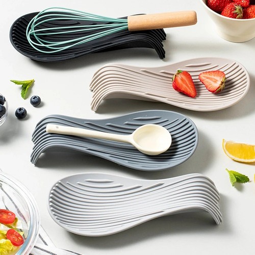 4pcs silicone spoon holder - spoon,