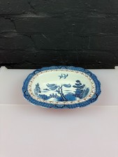Booths Real Old Willow A8025 Open Vegetable Serving Dish 10" x 8"