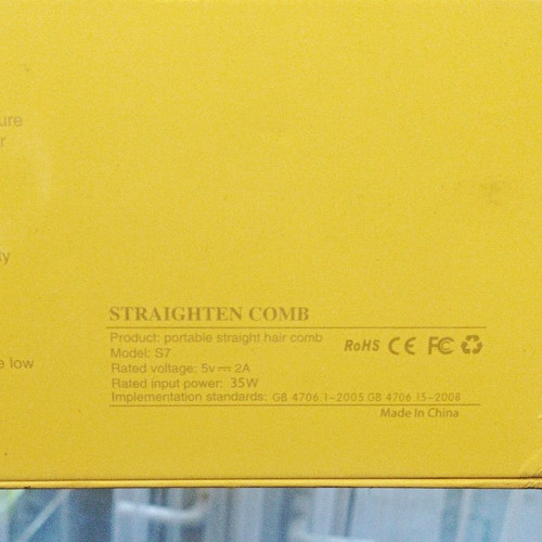 Hair straightener comb model - comb,