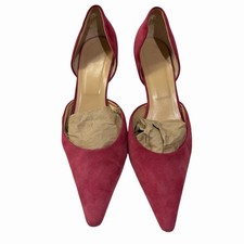 Hobbs Pink Suede Mid Heel