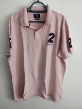 HACKETT  LONDON  MENS  2XL  XXL  PINK  POLO  SHIRT  VERY GOOD USED CONDITION