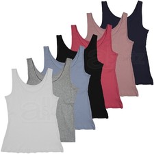 Ladies Cotton Rich Vest Top