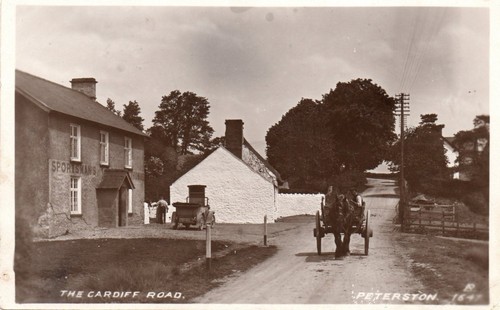 1924 postcard cardiff road - 1924,
