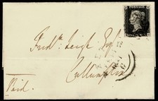 Penny Black Stamp Cover POSTAL