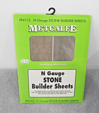 METCALFE  N GAUGE PN115 STONE BUILDERS SHEETS  - NEW OLD STOCK
