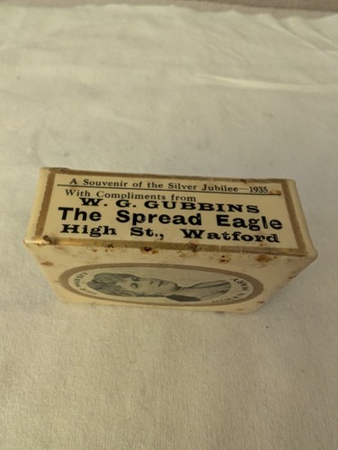 Vintage celluloid matchbox - celluloid,
