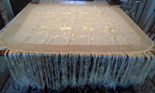 Vintage 1920s cream silk - 1920s,