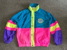 Vintage 80s 90s Tiki Surfwear Jacket Surf Festival Retro Windbreaker Fancy Dress