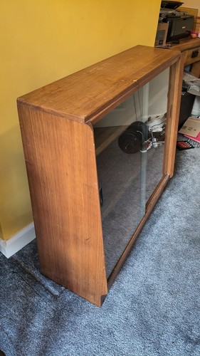 Vintage teak display cabinet - vintage,