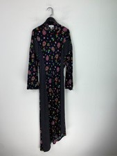 Topshop Black Floral Polka Dot