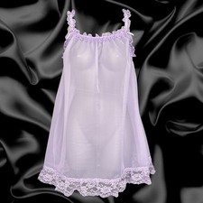 Lilac Sheer Soft Nylon Sissy