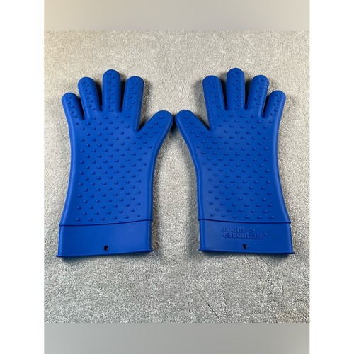 Blue silicone oven gloves room - oven,