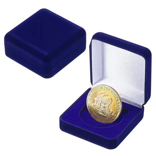 Coin medal display - display, blue