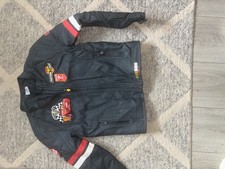 Boys Disney Cars Lightening McQueen Leather Biker Jacket Size 9-10