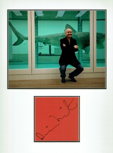 Damien hirst autograph 17x13 - damien,