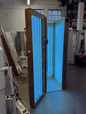 24T 100 watt  *FAST TAN* Pine Stand Sunbed tan mess for del£ most of uk