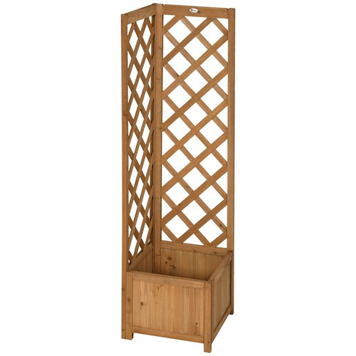 Wooden planter with - wooden,