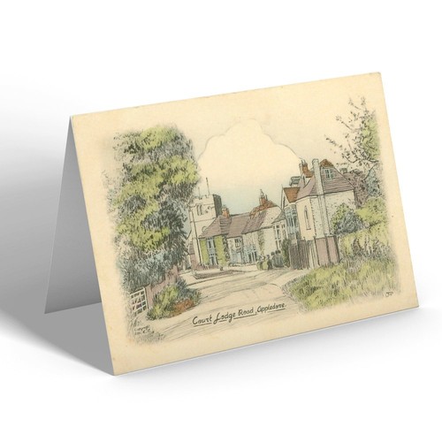 Notelet vintage kent court - kent,