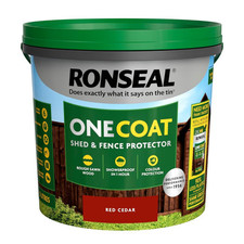 Ronseal 5 Litre Red Cedar One Coat Fence Life Fast Quick Dry Garden Shed Paint