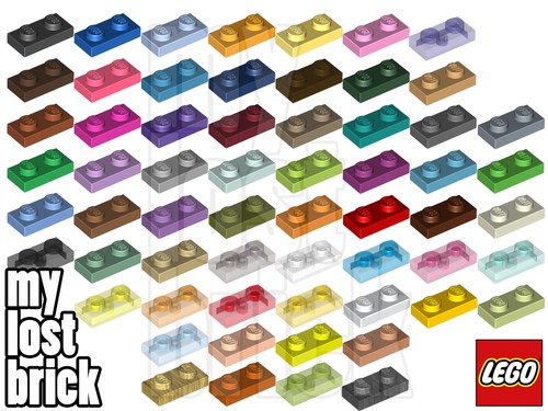 Lego part 3023 plates - -, 1x2