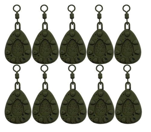 Flat pear gripper leads - 10, x