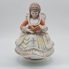 Victorian lady reading sheet