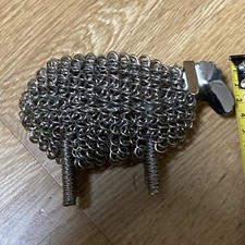 Silver Wiggle Lamb Figure