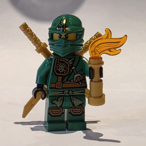Lego green ninja minifigure - green,